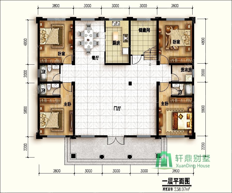 电气图:  电气设计说明,配电系统图,弱电系统图,各层照明平面图,各层