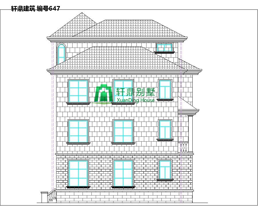 欧式三层半自建别墅设计图2.jpg 欧式三层半自建别墅设计图2.jpg