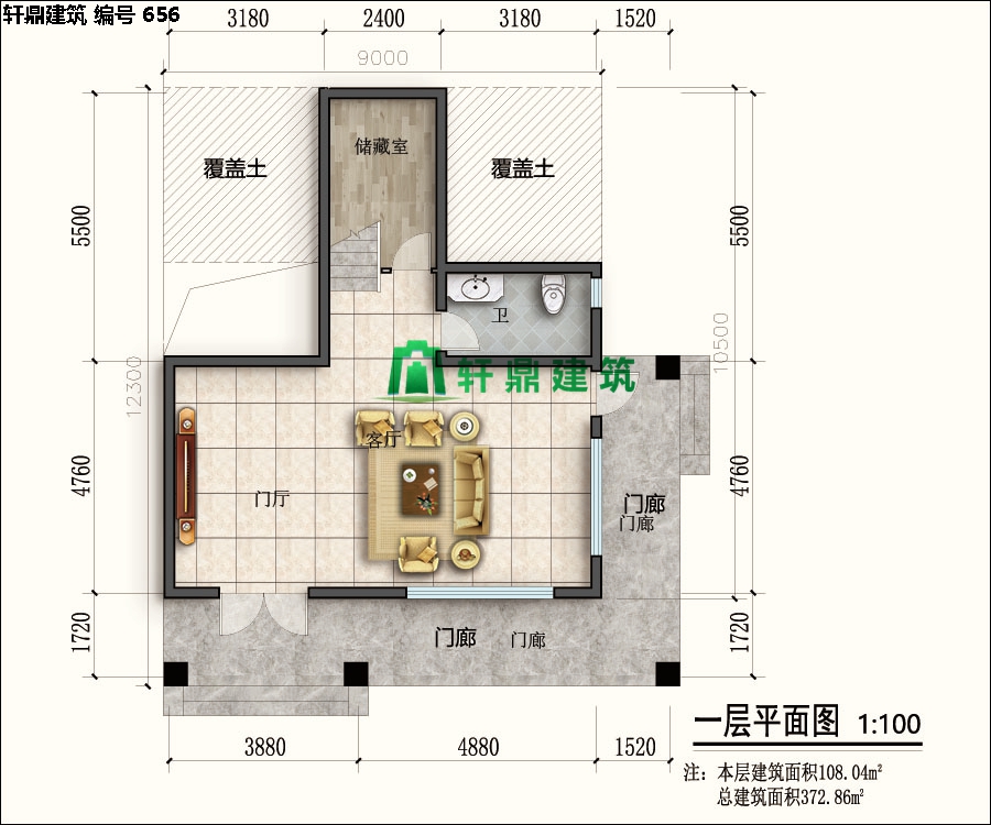 经典四层红砖别墅设计施工全套图纸01.jpg
