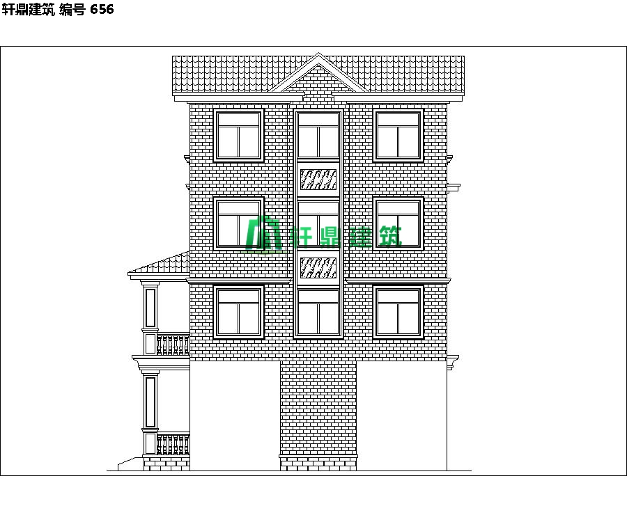 经典四层红砖别墅设计施工全套图纸06.jpg
