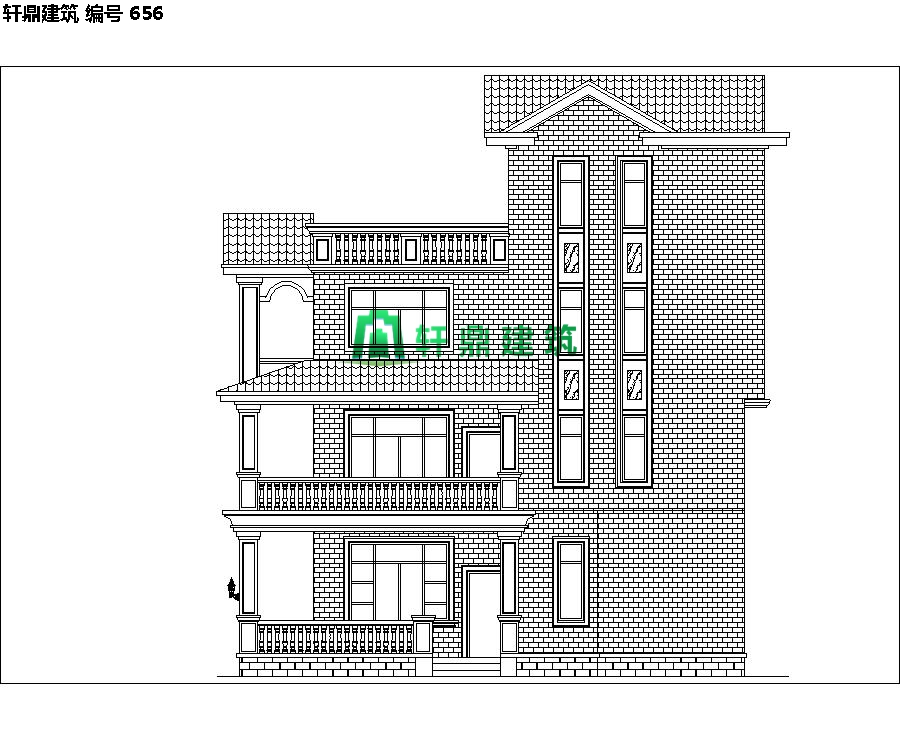 经典四层红砖别墅设计施工全套图纸07.jpg