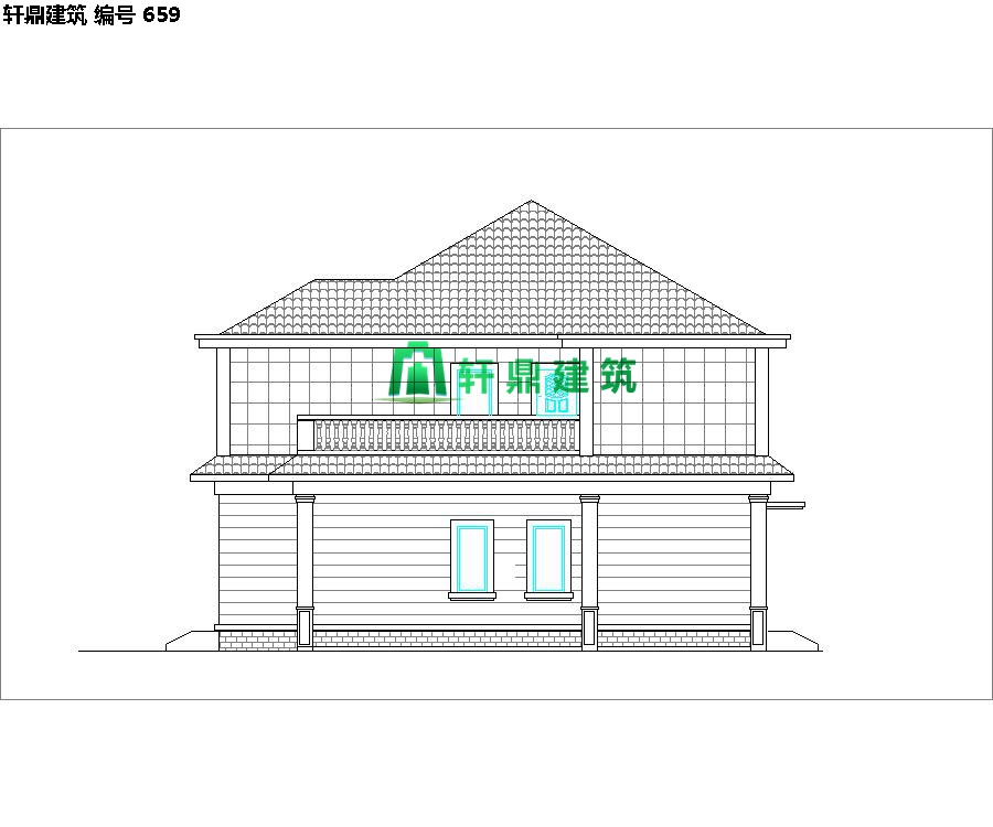 清新小二层自建别墅设计施工图04.jpg