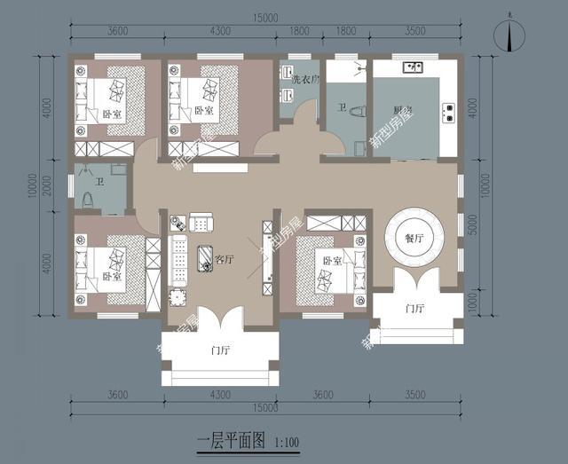 一层别墅图纸 一层别墅图纸