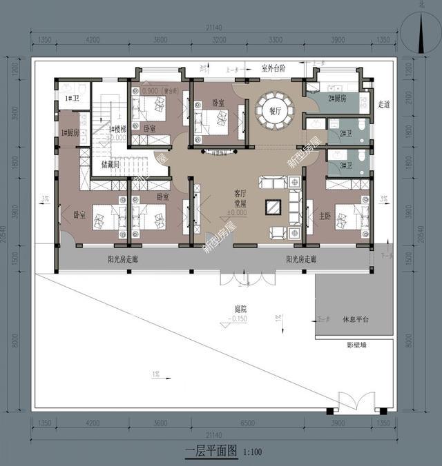 一层别墅图纸 一层别墅图纸