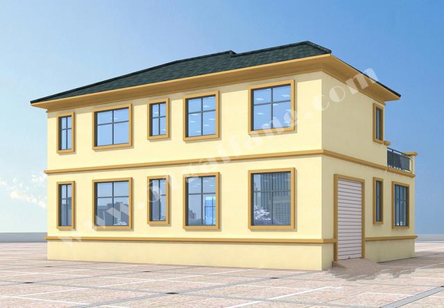 二层带车库的自建房屋设计图 二层带车库的自建房屋设计图