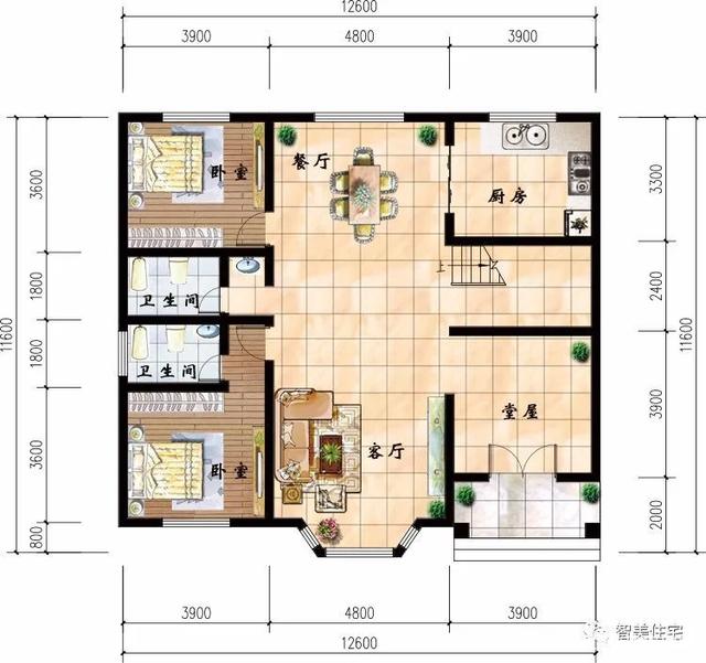客厅挑空计的农村别墅 客厅挑空计的农村别墅