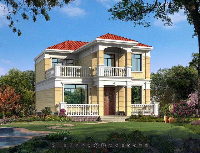 农村的两层别墅建筑设计 农村的两层别墅建筑设计