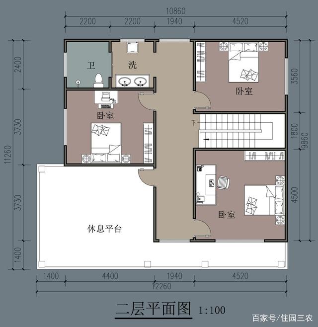 农村自建的两层别墅 农村自建的两层别墅