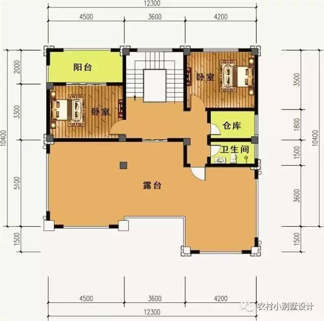 二层带车库的农村别墅 二层带车库的农村别墅