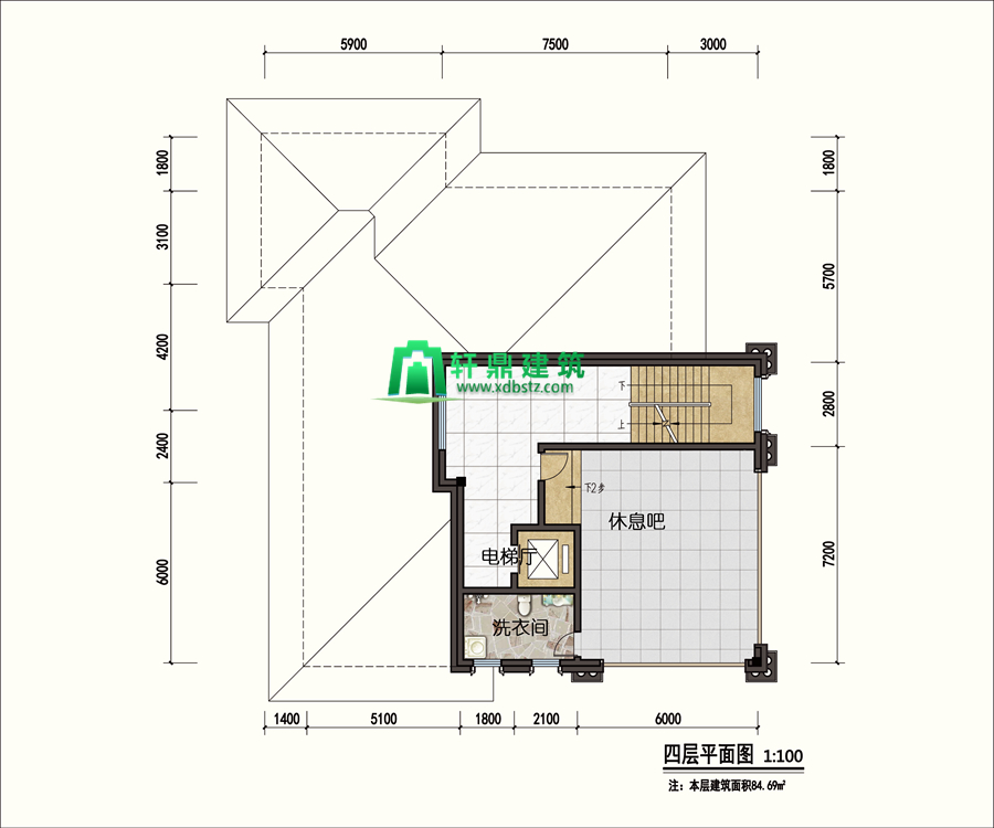 四层平面图