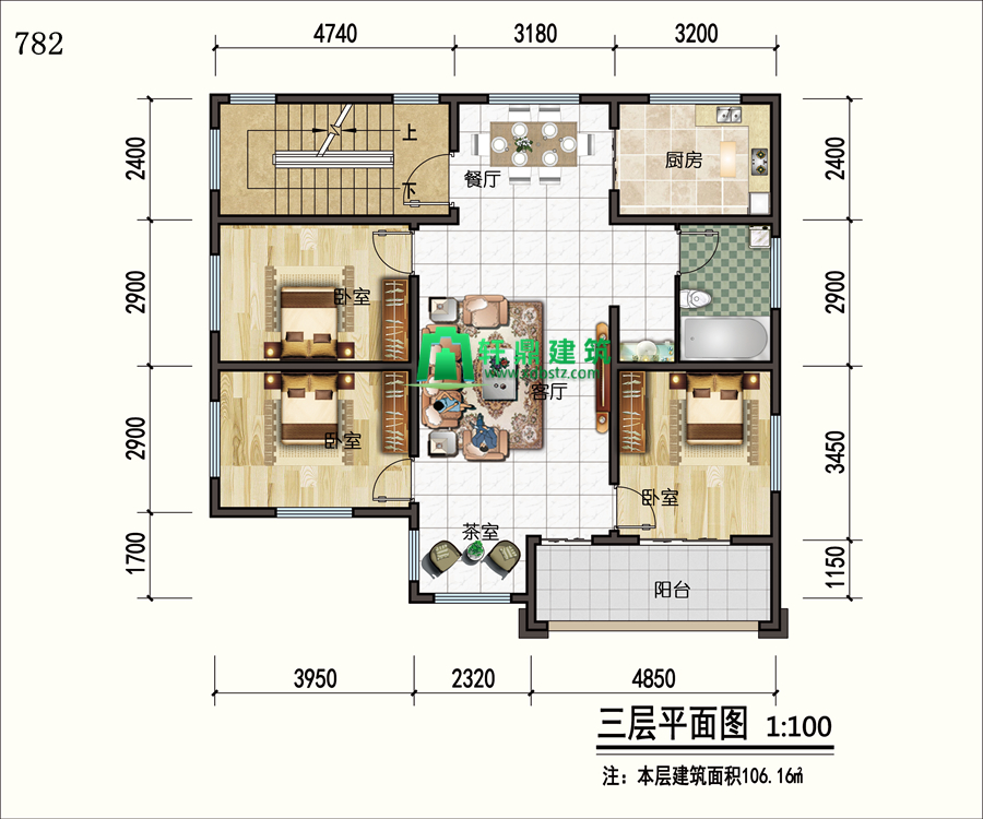 三层平面图