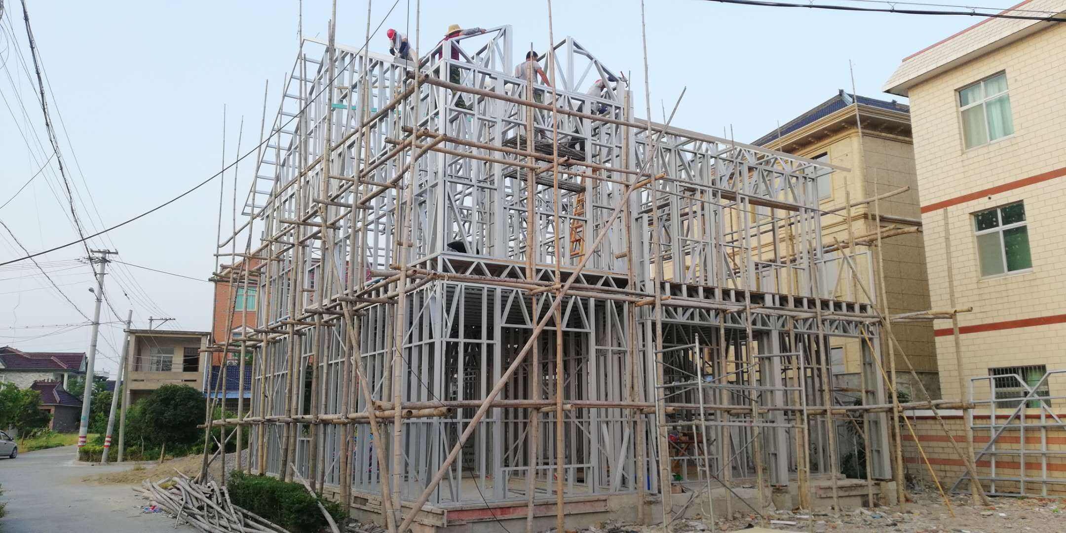 轻钢别墅施工现场.jpeg 轻钢别墅施工现场.jpeg