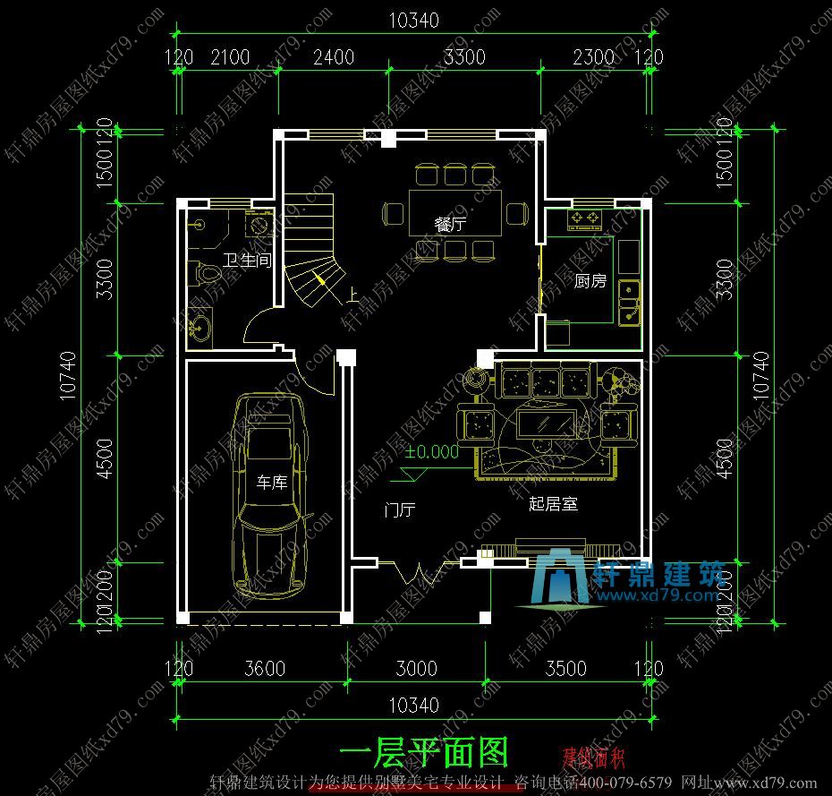 10x10米农村三层自建房设计_新农村新版本平面户型设计图